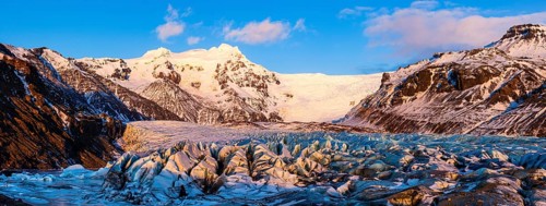 Glacier tongue Svinafellsjokull