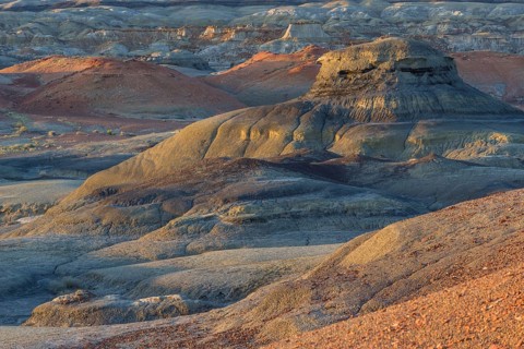 Rock formations in the Bisti Wilderness