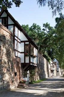 A Wiek House along the medieval city wall