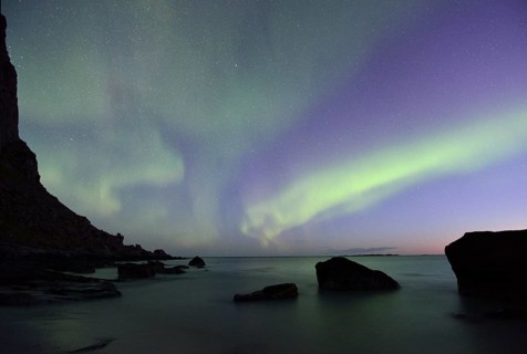 Northern Lights on Utakleiv Beach