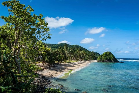 Two Dollar Beach on Tutuila island