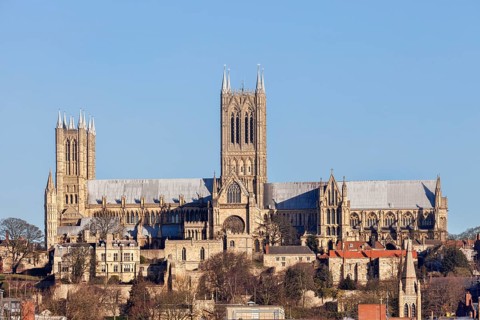 Lincoln Cathedral in winter