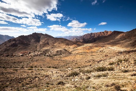 Mountain village between Tafraoute and Agadir