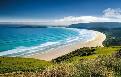 Sandy beach on the coast