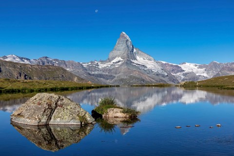 Matterhorn reflected in the Stellisee