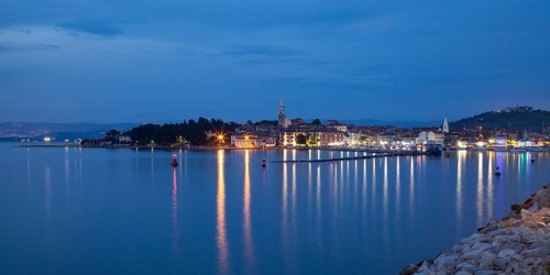 Harbor and town view