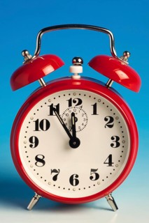Red alarm clock