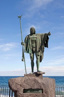Statue of Guanche king Mencey Beneharo