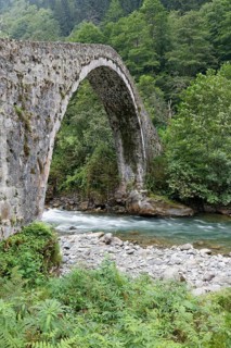 Arch bridge over the river Firtina