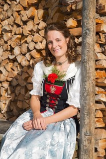 Young woman in traditional costume