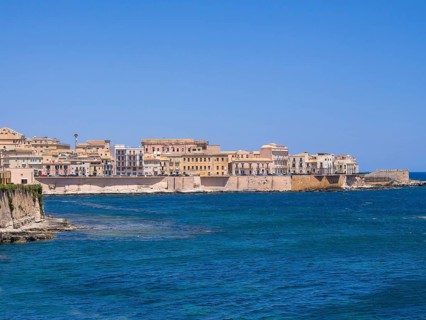View from Castello Maniace onto Syracuse