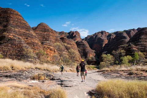 Hikers in front of the Bungle Bungles