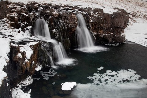 Waterfall at Mt Kirkjufell