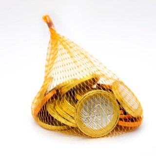 Chocolate euro coins