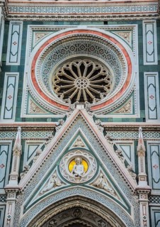 Marble facade of Florence Cathedral