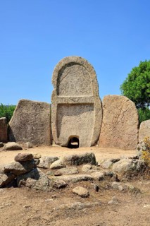 Front with portal rock