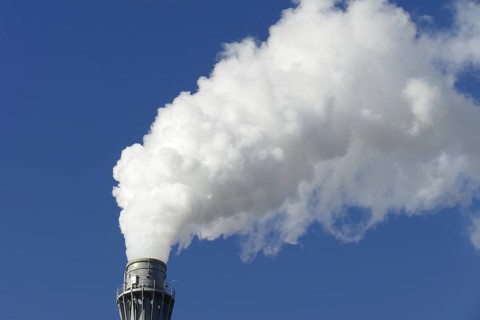 Smoking factory chimney
