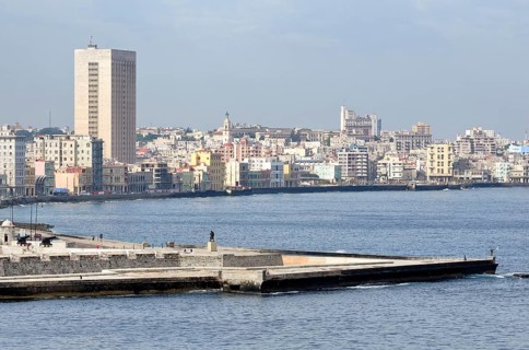 View of the districts of Centro Habana and El Verdado