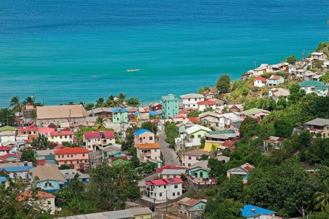 Fishing village on the coast