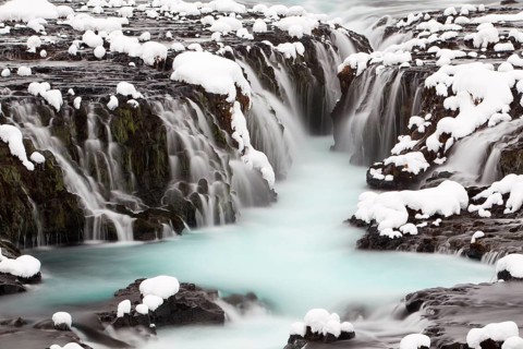 Bruarfoss in winter