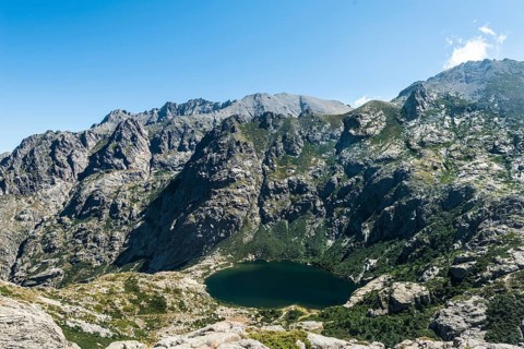 View on Lake Capitello with surroundings