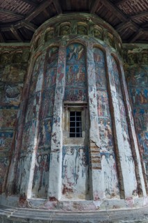 Wall frescoes at Humor Monastery