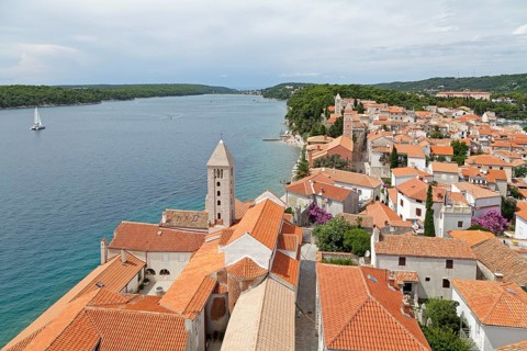 View from the tower of St Mary's Cathedral of the historic centre