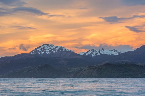 Sunset on Lake General Carrera
