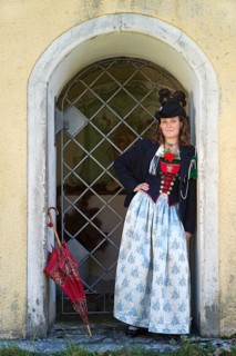 Young woman in traditional costume