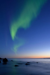 Northern Lights on Utakleiv Beach