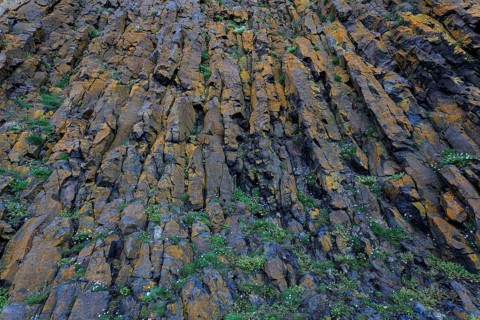 Basalt columns in Stykkisholmur