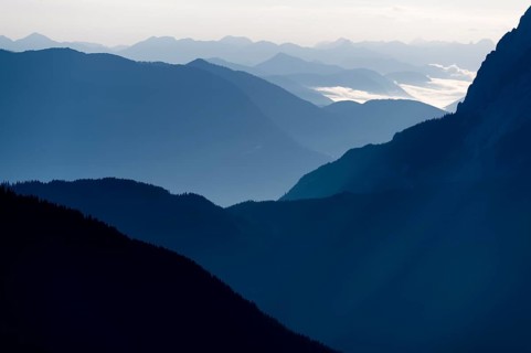 Ammergau Alps in the morning light