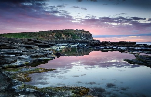 Evening mood at the sea
