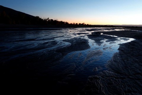 Medano Creek at dusk