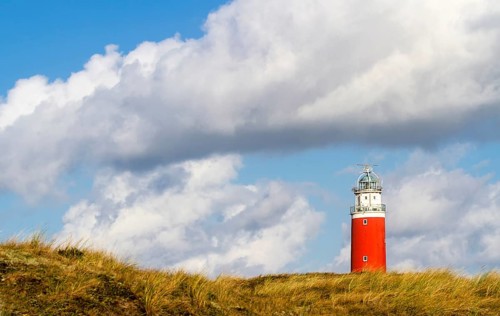 Eierland Lighthouse with dunes