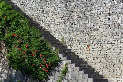 Walls of the historic Fortress of Nokalakevi