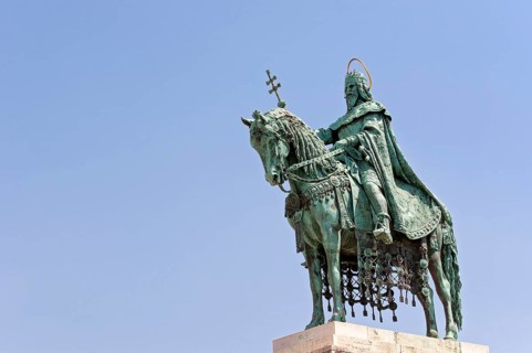 Equestrian statue of King Saint Stephen or Stephen I of Hungary