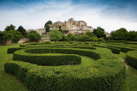 Town view with palace