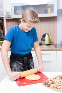 Boy in the kitchen