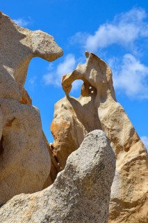 Bizzarre rock formation at the Punta di Campomoro