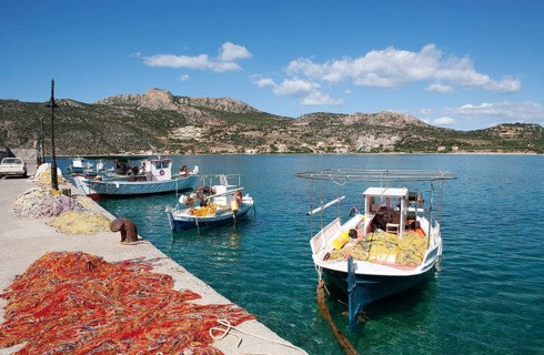 Fishing boats in the harbour
