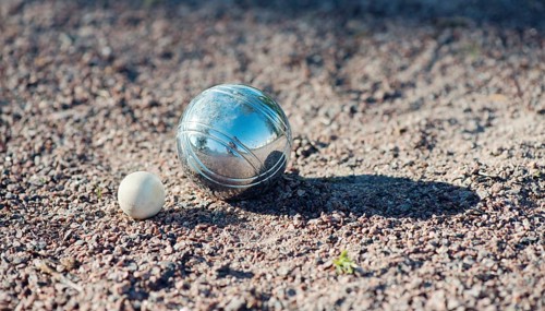 Winning ball in a game of boules