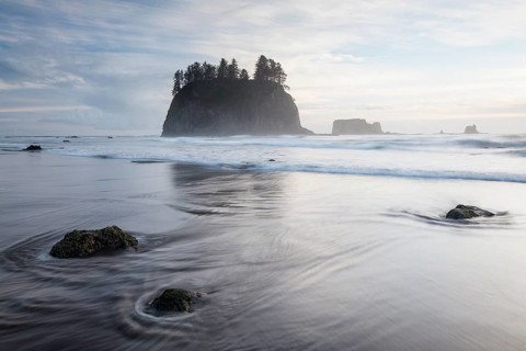 Sea stack on Second Beach in Olympic National Park