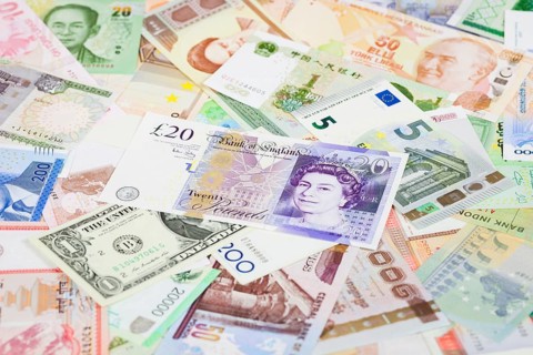 International currency banknotes