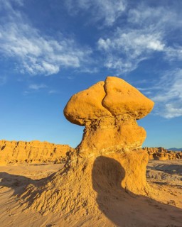 Rock formations in the evening light