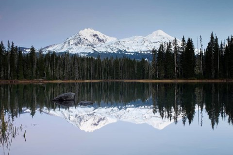 Scott Lake with Three Sisters