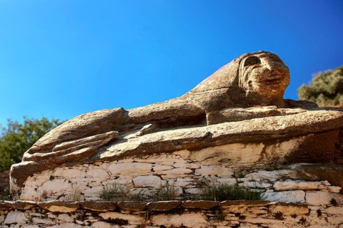The ancient Lion of Kea