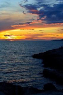 Sunset over the Adriatic Sea