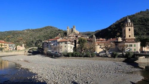Medieval village of Dolceaqua on the Nervia river