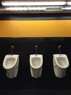 Urinals in men's room